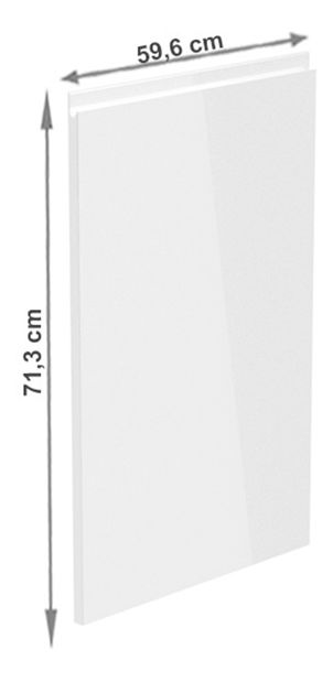 Dvířka na vestavnou myčku nádobí 59,6x71,3 Aurellia (vysoký lesk bílý)