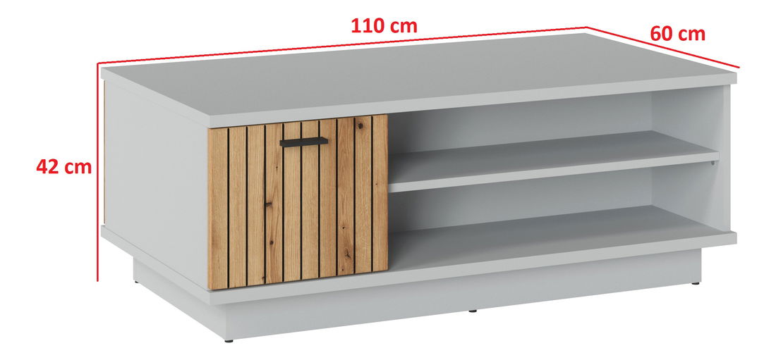 Konferenční stolek Veresa T01 (popel + dub coast evoke)