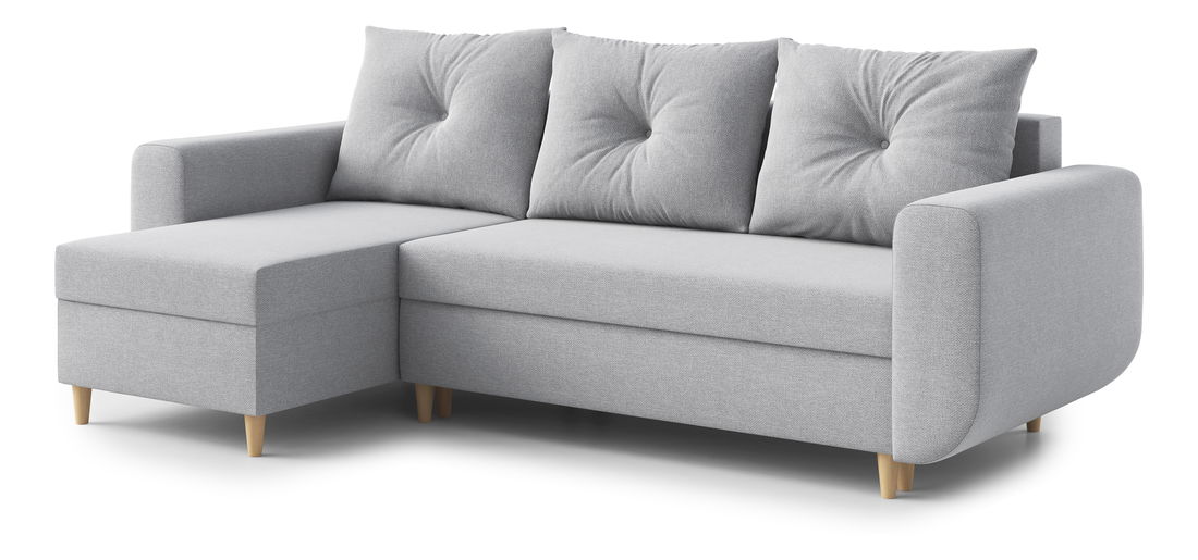  Rohová sedací souprava Eugenie (L) (světle šedá)