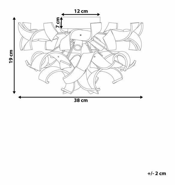 Stropní lampa Ivins (stříbrná)