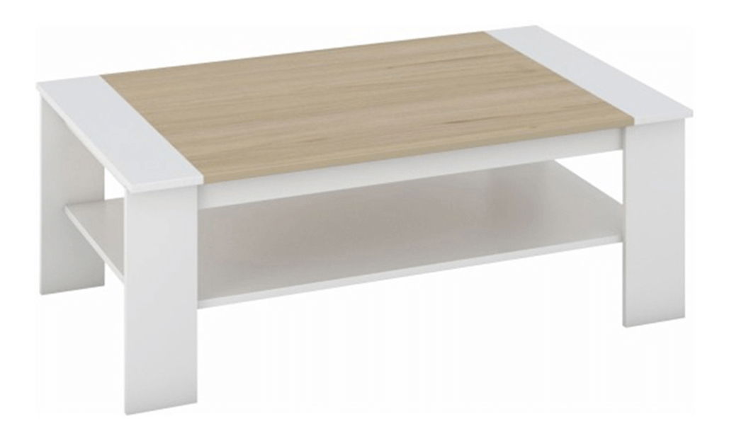 Konferenční stolek Quente (bílá + dub sonoma)