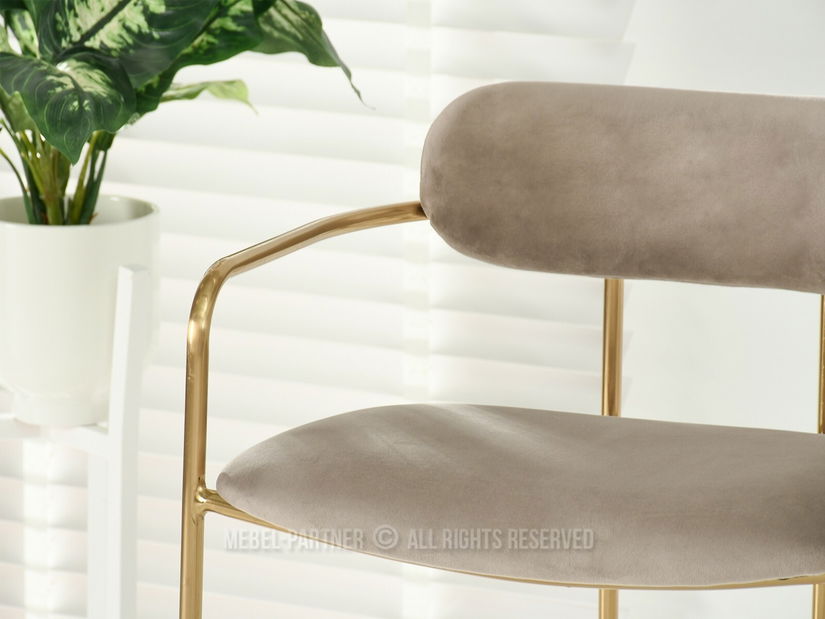 Židle Viola (béžová + zlatá)