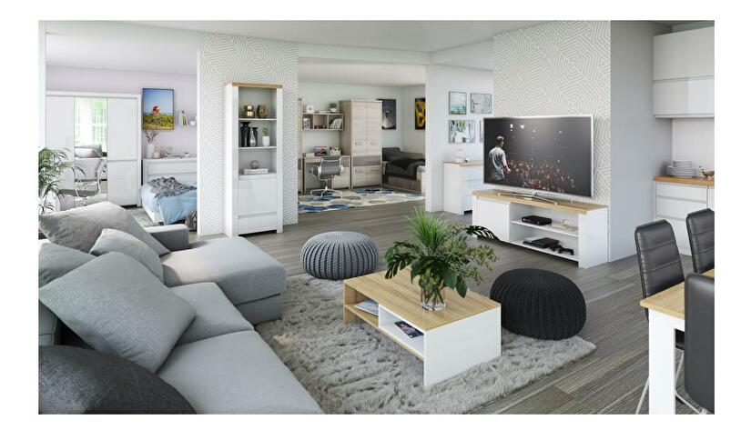 Konferenční stolek Jess new (kaštan nairobi + onyx)