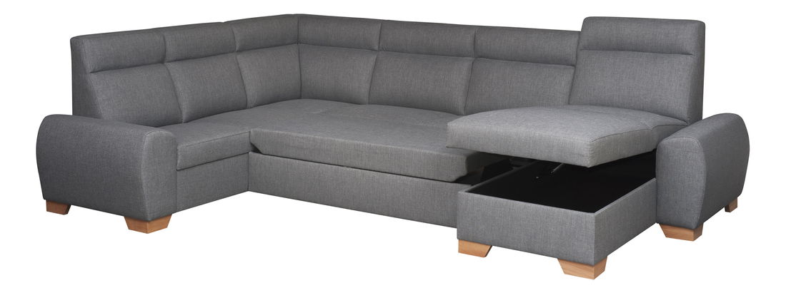 Rohová sedací souprava U BRW San Remo U Područka B (šedá) (P) *dárek ZDARMA