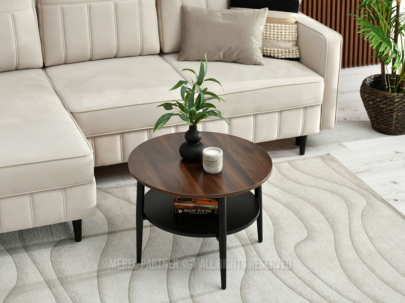 Konferenční stolek Randolf S (ořech + černá)