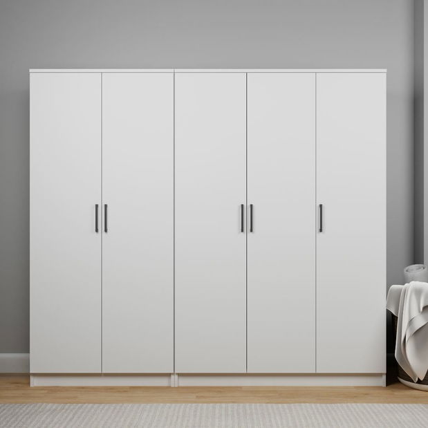 Šatní skříň Kentucky E (bílá)