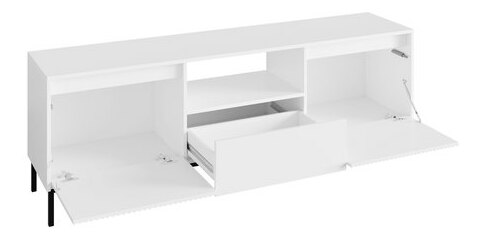 TV skříňka Somkera 2K1SZ (bílá + černá)