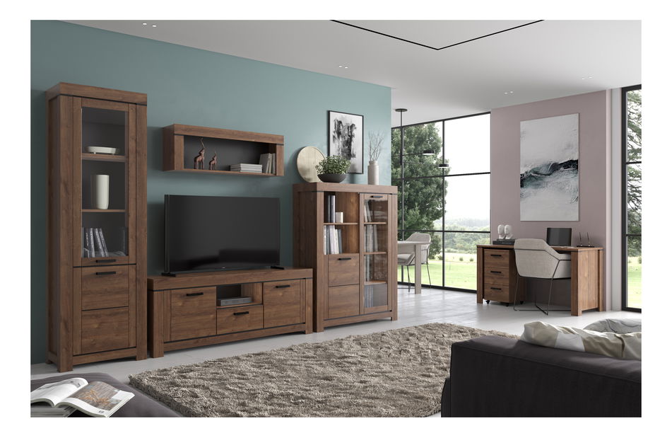 TV stolek/skříňka Britt (dub hnědý)