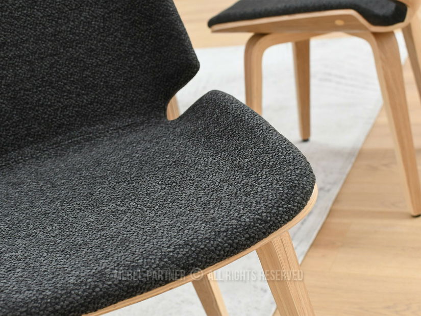 Židle Vincez (grafit + dub) *výprodej