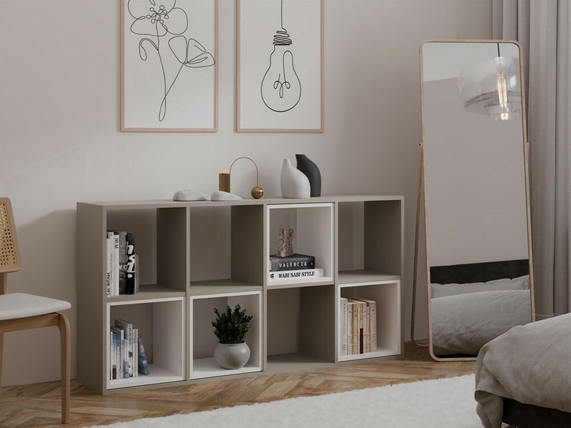 Regál Metros 4 (světlohnědá)