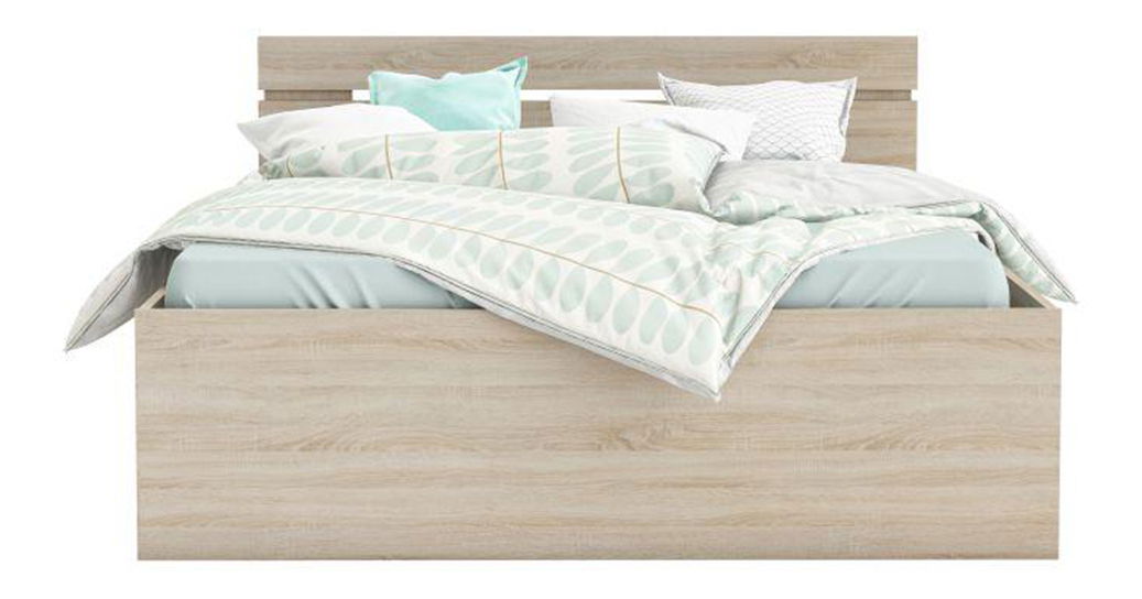 Manželská postel 160 cm Myriam (dub sonoma) (bez matrace a roštu)