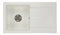 Kuchyňský dřez Lemmion (bílá) (bez otvoru pro baterii) (P)