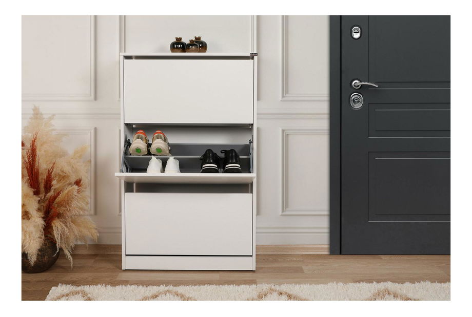 Botník (skříňka na boty) Kupuba (bílá)