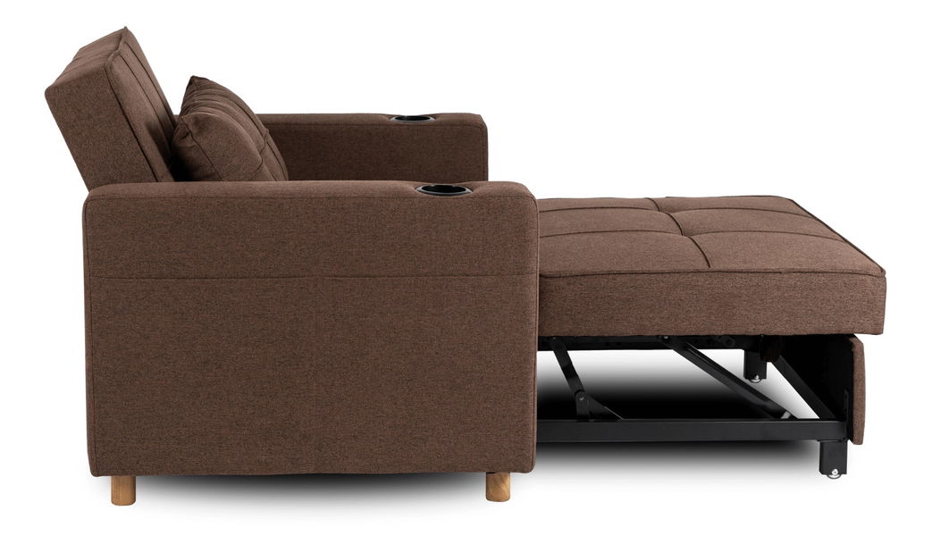 Rozkládací křeslo Suspendida (hnědá)