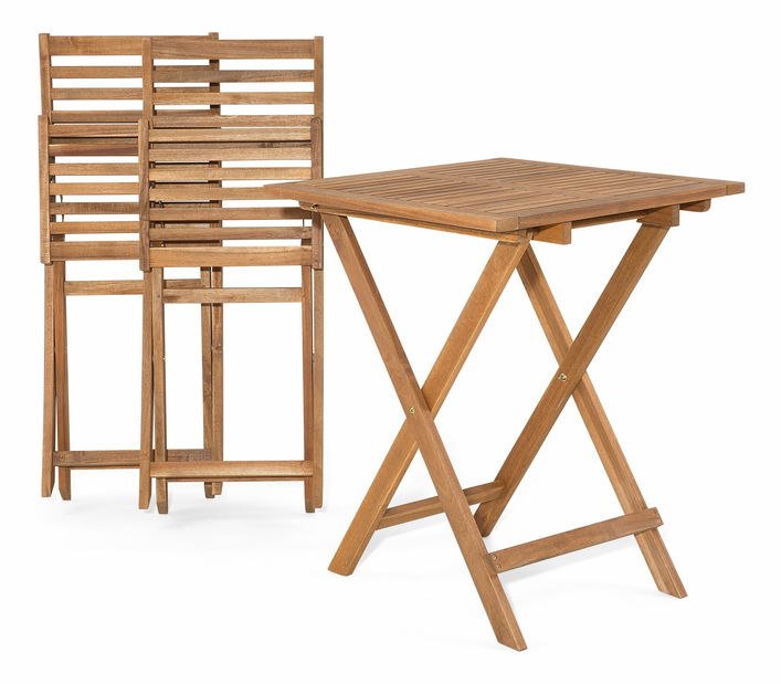 Zahradní set Fici (světlé dřevo)