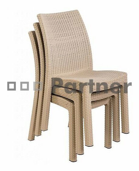 Zahradní židle Puket písková (um. ratan)