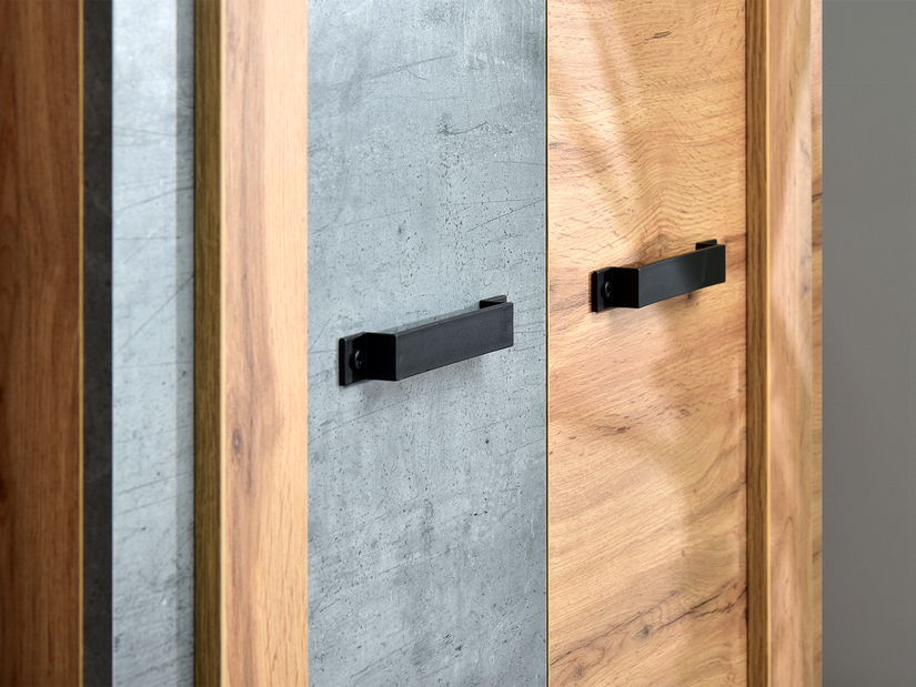 Obývací stěna Subrayado 04 (dub + černá)