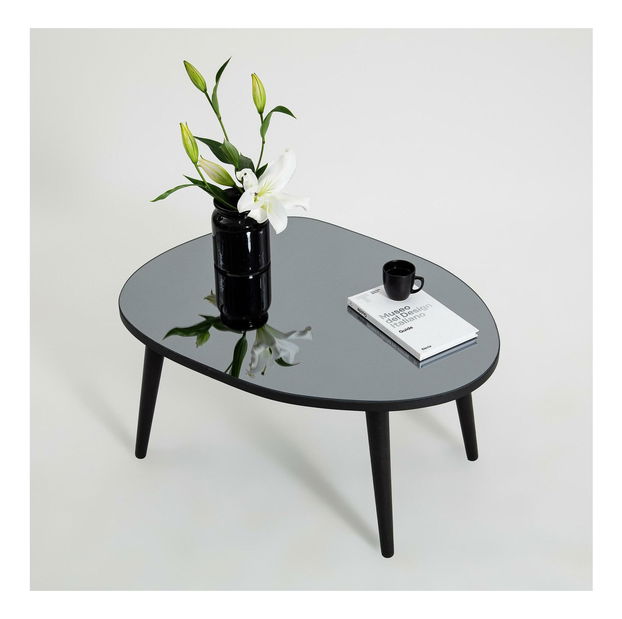 Konferenční stolek Gustavo 2 (černá + šedá)