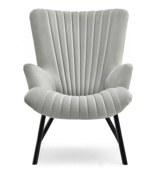 Relaxační křeslo Lanzaris (šedá + černá)