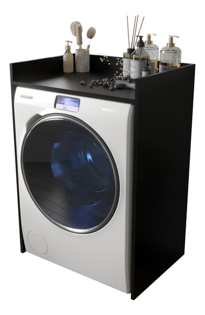 Skříňka na pračku Ottilia (černá matná)