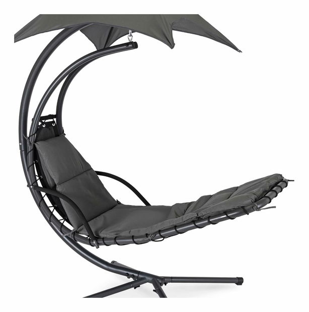 Zahradní houpací křeslo Respirar (šedá)