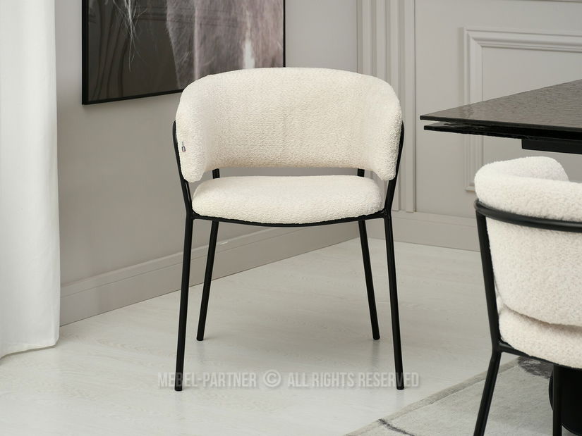 Židle Sorento (krémová + černá)