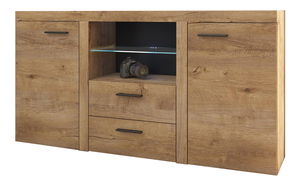 Komoda Rudby (dub lefkas) (bez osvětlení)