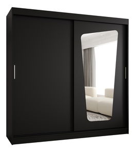 Šatní skříň 200 cm Mokka (černá)