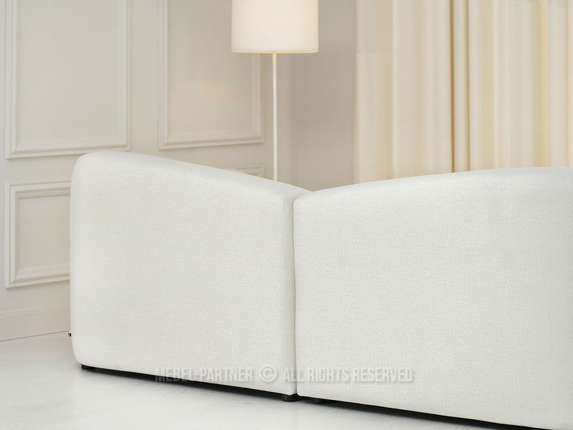 Pohovka dvousedačka Ocupar (béžová + černá)