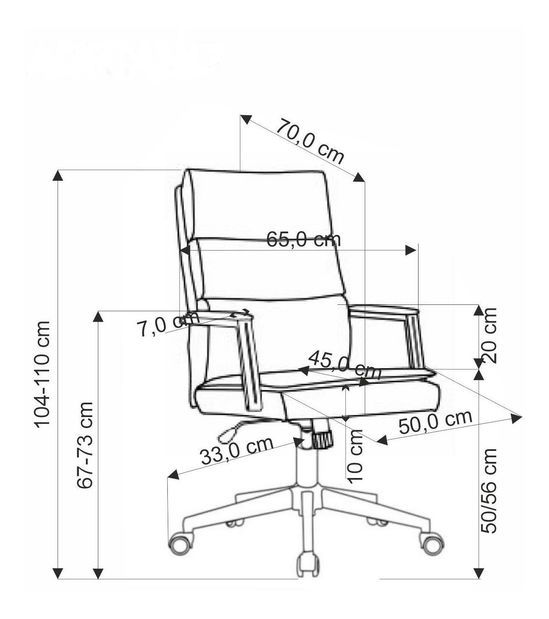 Kancelářské křeslo Adrianna (béžová)
