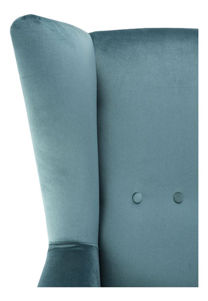 Křeslo ušák Royse Kronos 25 (mentolová + buk)