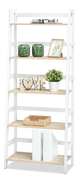 Regál Topaz (dub + bílá)