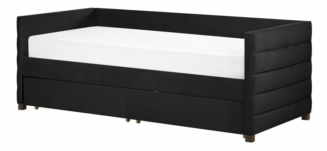 Jednolůžková postel 200 x 90 cm Marza (černá)