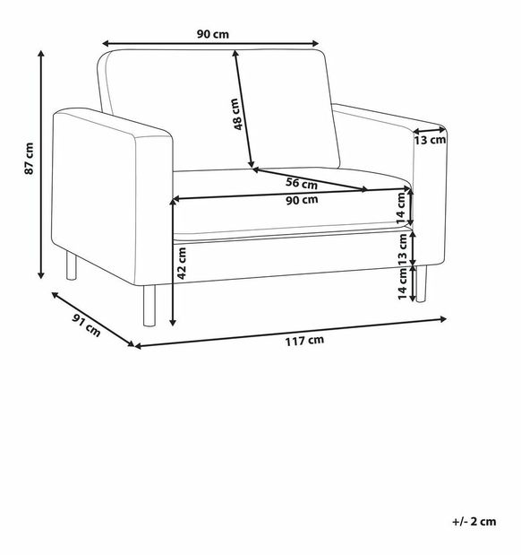 Křeslo Skive (černá)