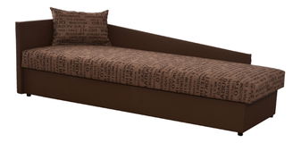 Jednolůžková postel (válenda) 80 cm Jeannine (hnědá) (s úl. prostorem) (L)