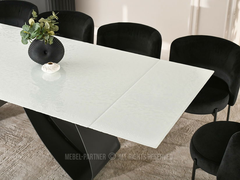 Jídelní stůl Pagina (bílá + černá)