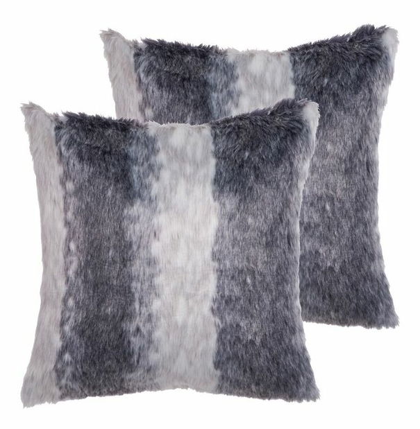 Sada 2 ozdobných polštářů 45 x 45 cm Horde (šedá)