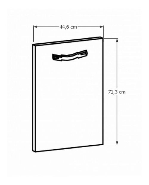 Dvířka na vestavnou myčku nádobí DVIERKA 44,6X71 Sillina (ořech milano)