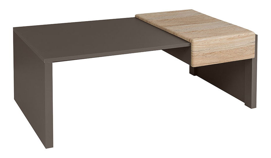 Konferenční stolek BRW Author LAW2S/4/12 (Láva + Dub Sanremo světlý)