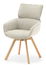 Židle Doris (béžová + dub)