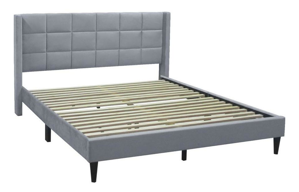 Manželská postel 160x200 cm Baletto (šedá)Velvet látka)