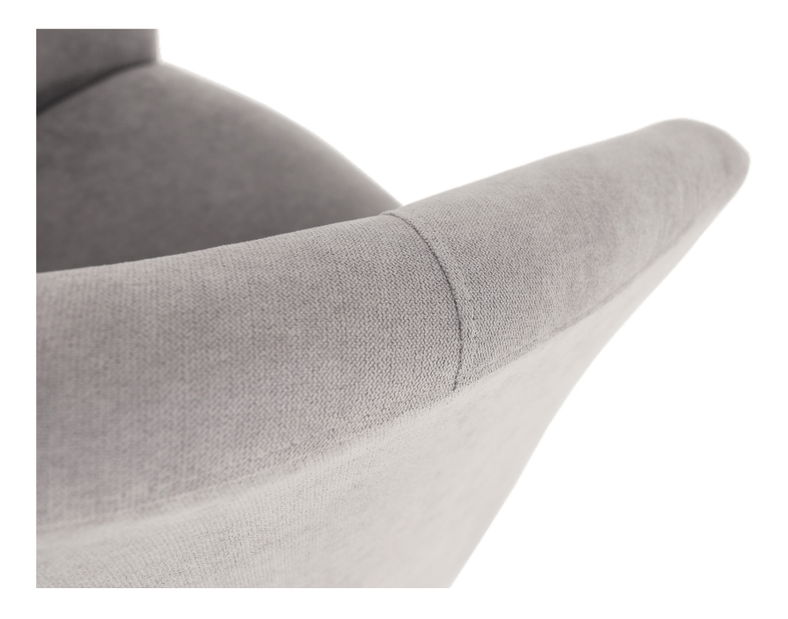 Křeslo Rosana (šedá) (s taburetkou)