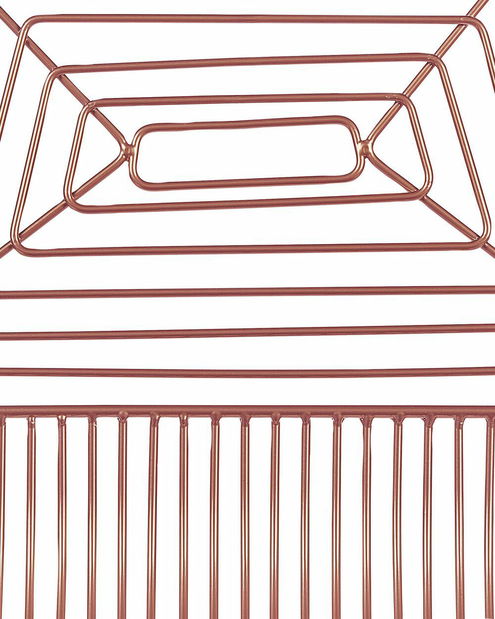 Set 2 ks barových židlí Bethel (růžovozlatá)