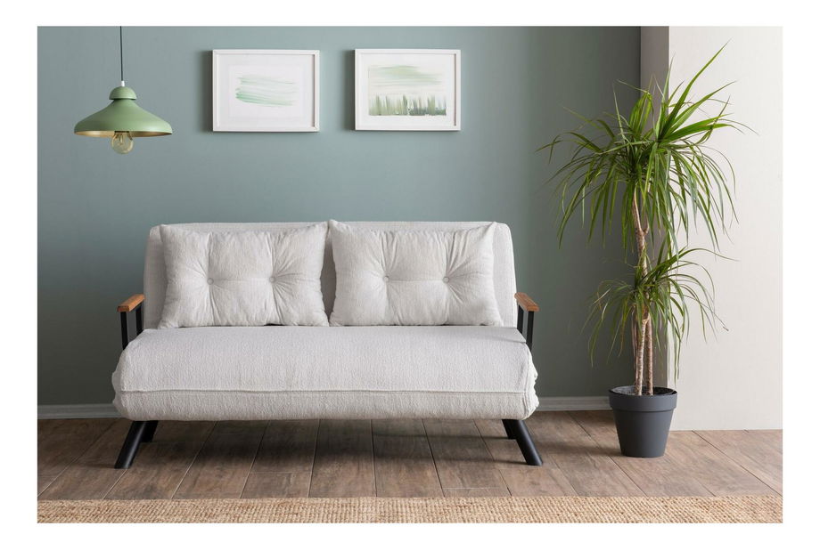 Pohovka futon Sandy (bílá)