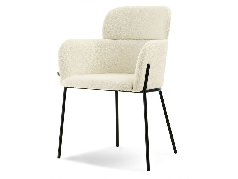 Židle Baggie K (krémová + černá)