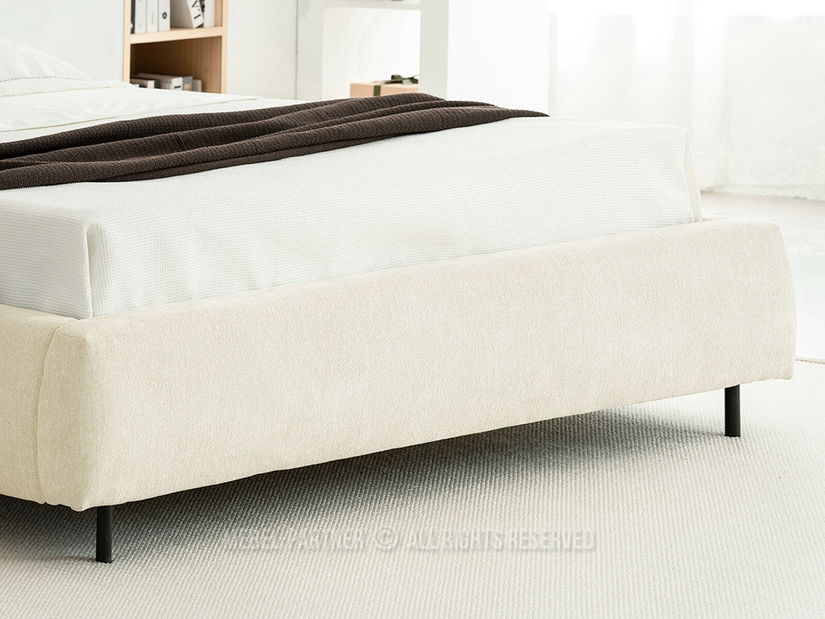 Manželská postel 180 cm Asesora 180 (krémová + černá)