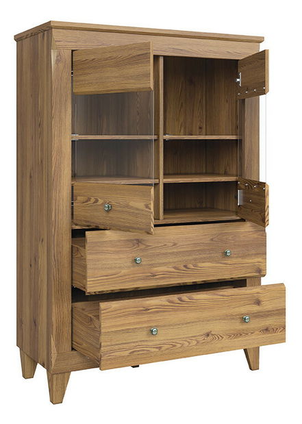 Vitrína BRW Bergen REG2W2S