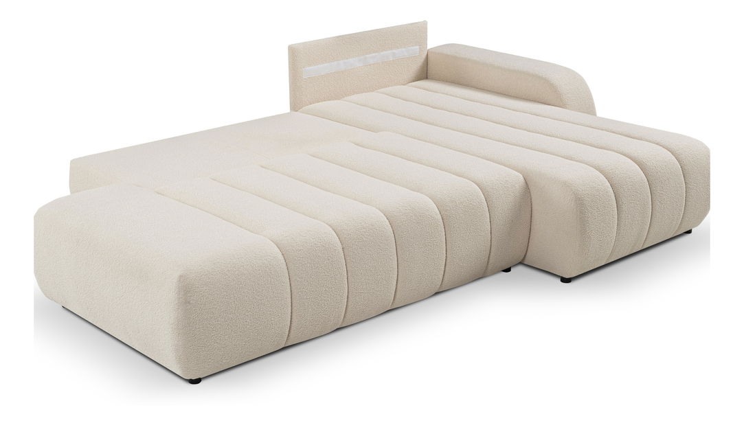 Rohová sedací souprava Baloon (krémová) (P)