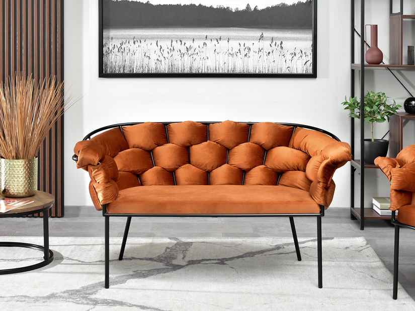 Pohovka dvousedačka Pegaban (černá)