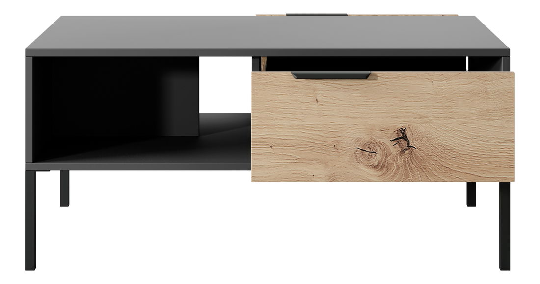 Konferenční stolek Rastafa 2S (dub artisan + černá)